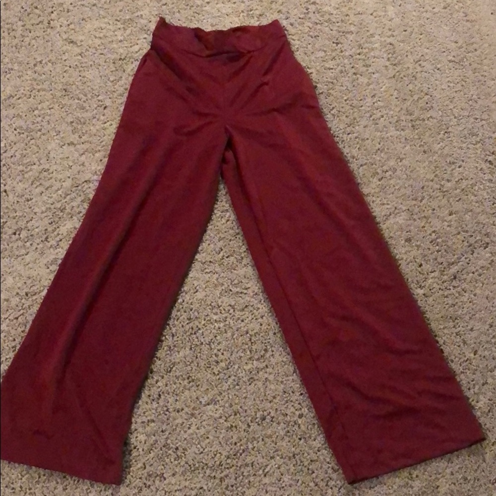 High waisted red pants!